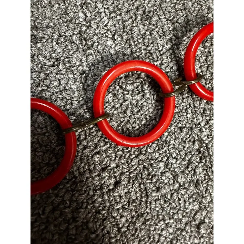 Vintage 160-Lucite and Metal Circle Belt 42